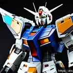 Home 21 건담 마스터 등급 소개 - A highly detailed 1/100 scale Master Grade Gundam model in dynamic battle pose, featuring intricate ...
